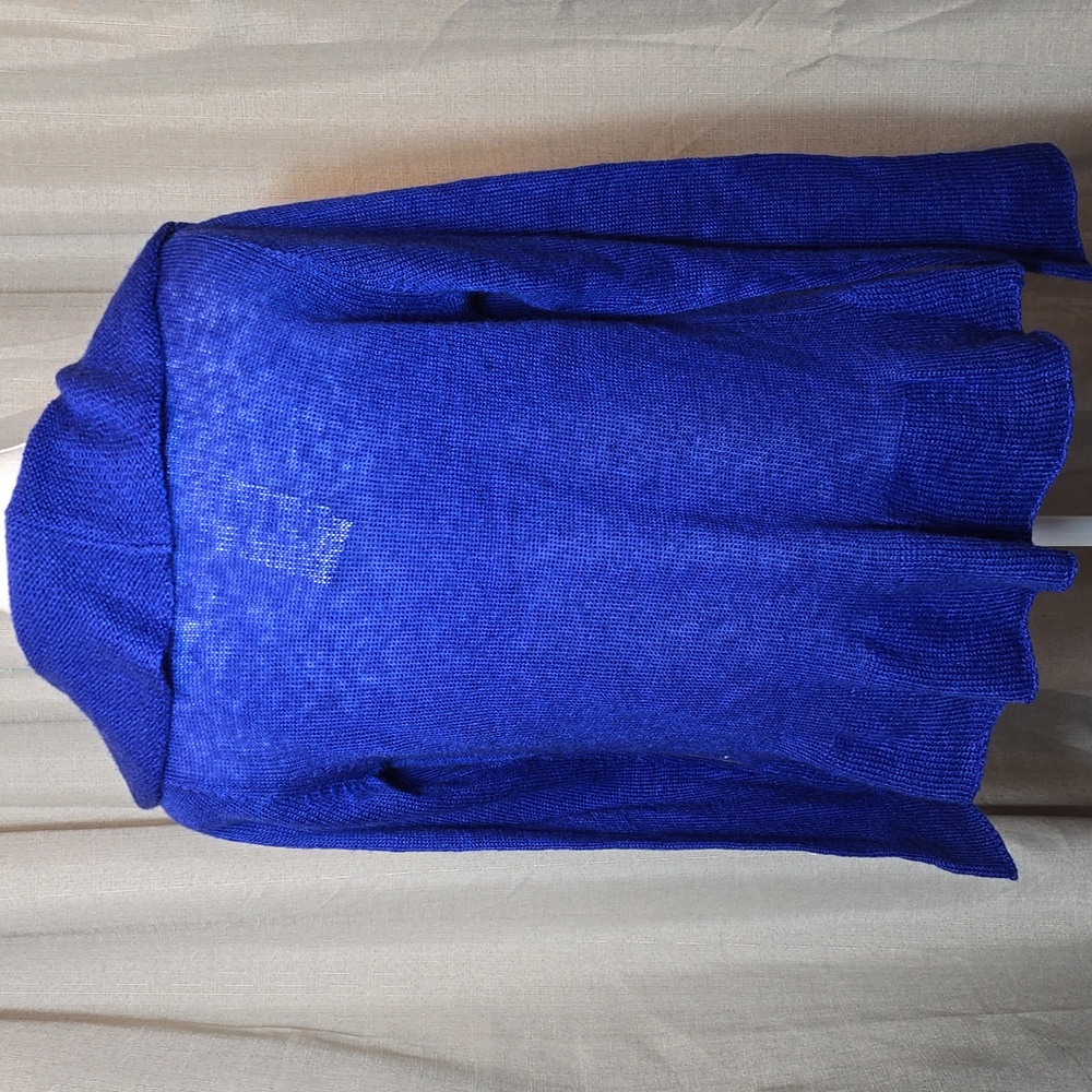 Chico's Ruffle Roxie Cocoon Open Front Cardigan - Picture 3 of 9